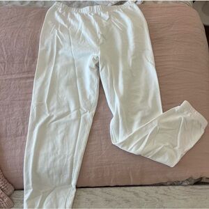 NWOT - Aritzia Airy Terry Sweatfleece Pants in White